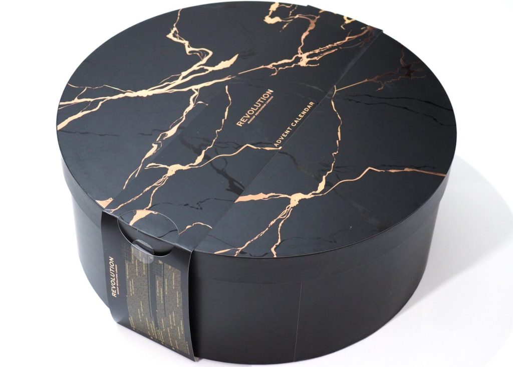 A picture of a large, black box, which is the Revolution Deluxe Advent Calendar.