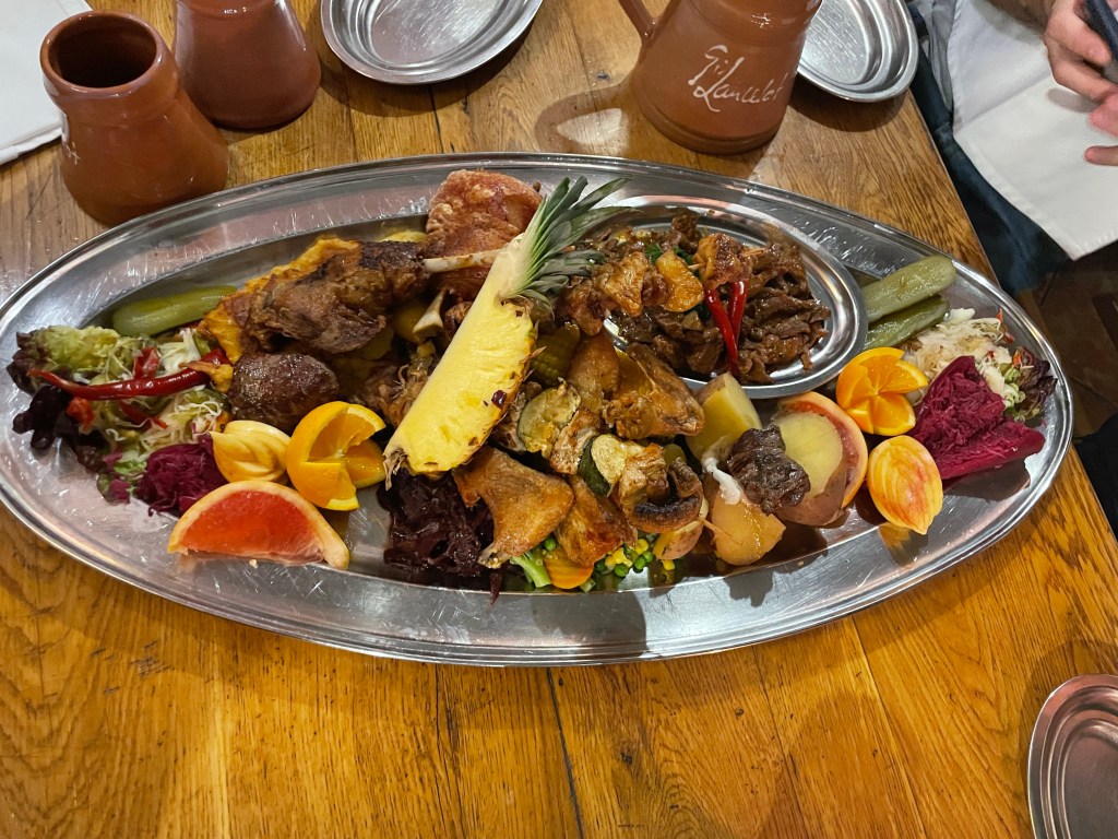 A portion of food at Sir Lancelot