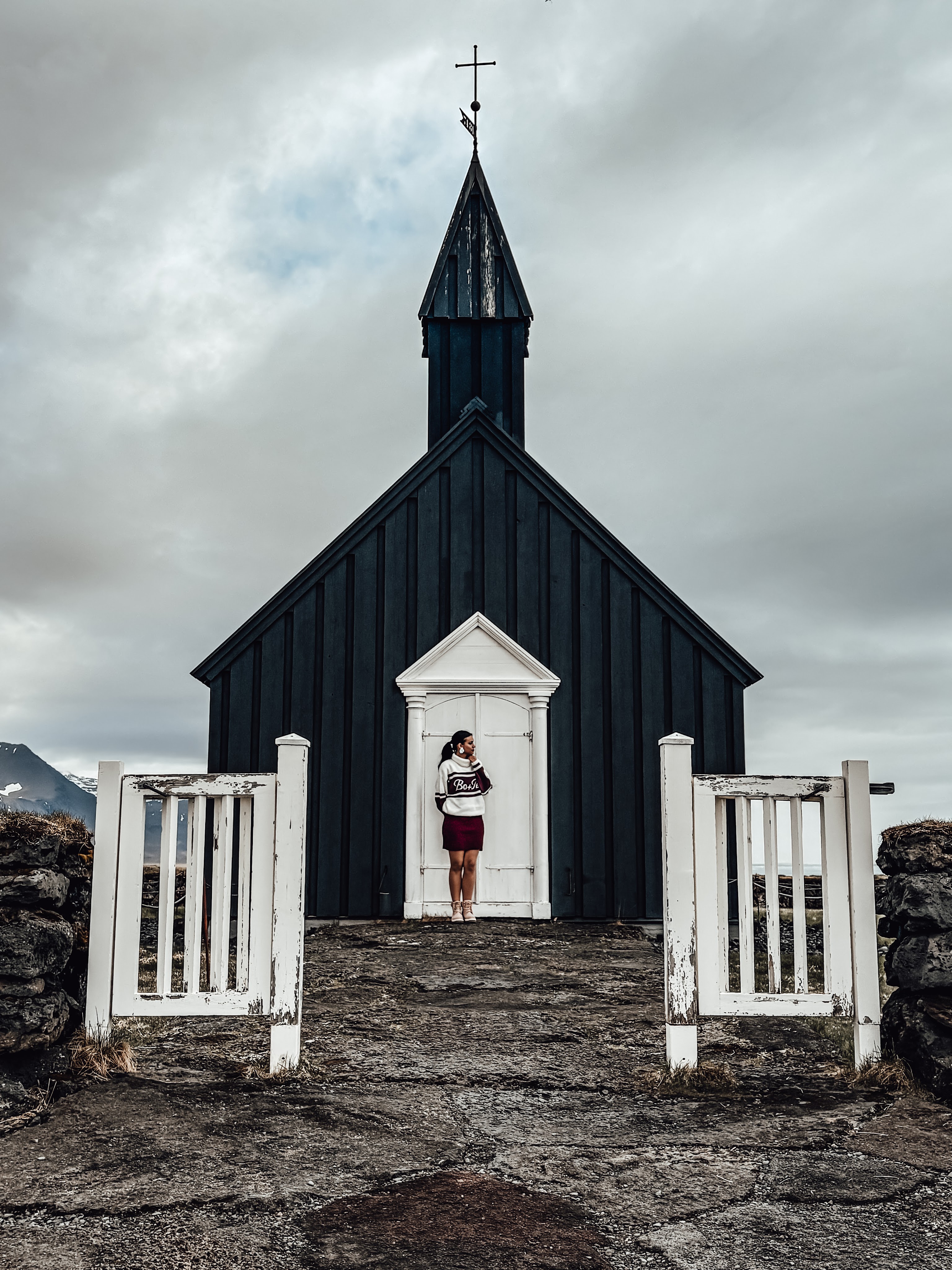 Me, standing in front of the famous black church